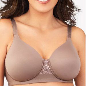 Vanity Fair 71-380 Tan Wireless Bra 42DDD EUC